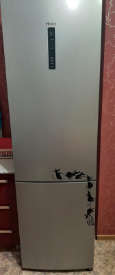 Наклейка на холодильник "Мышки" Черные